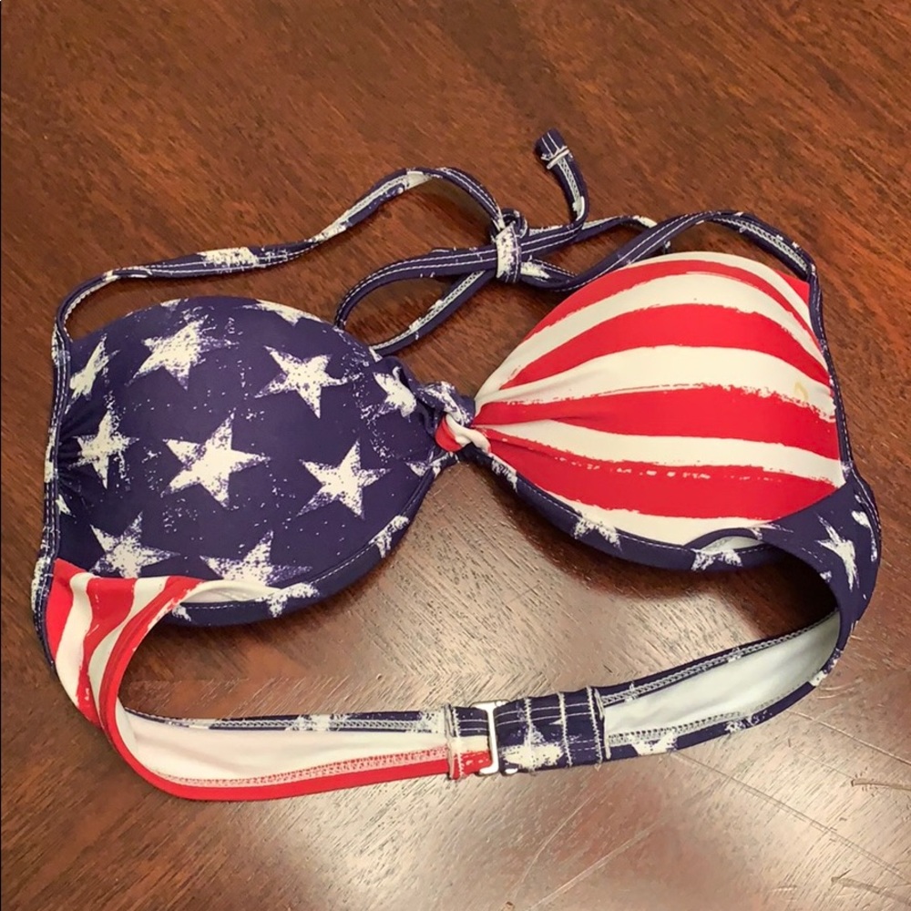 American Flag Bikini Top